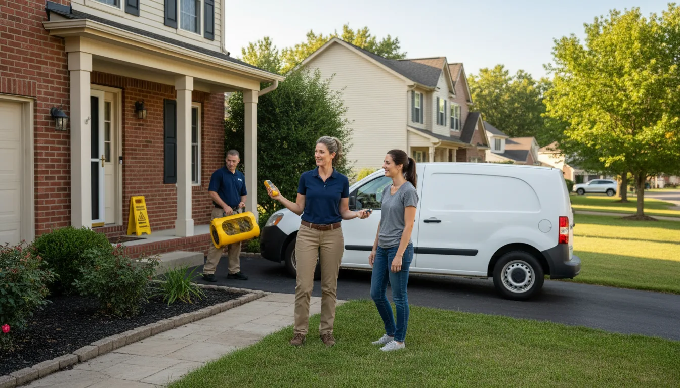 Water restoration image for Dehumidification And Cleanup Services in Sardis, TN